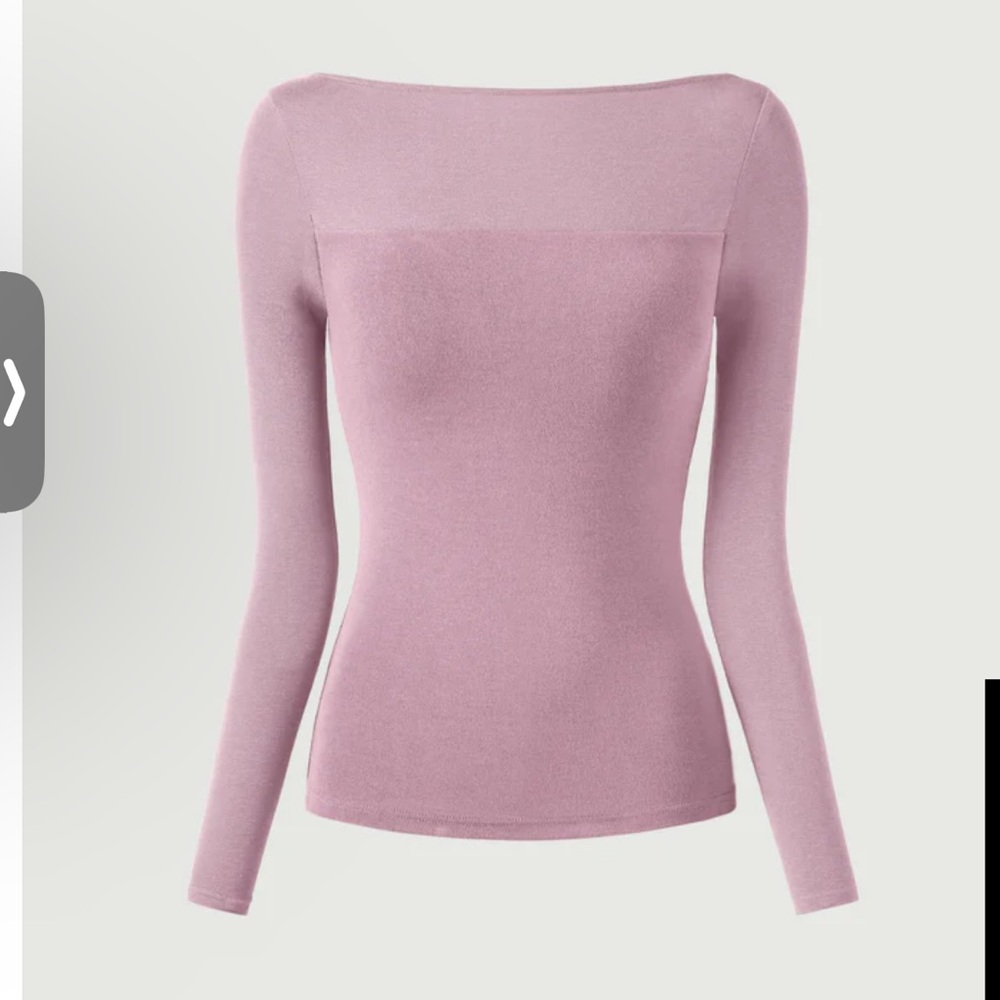 OGL Tencel Wool Semi-Sheer Boatneck Brami Top